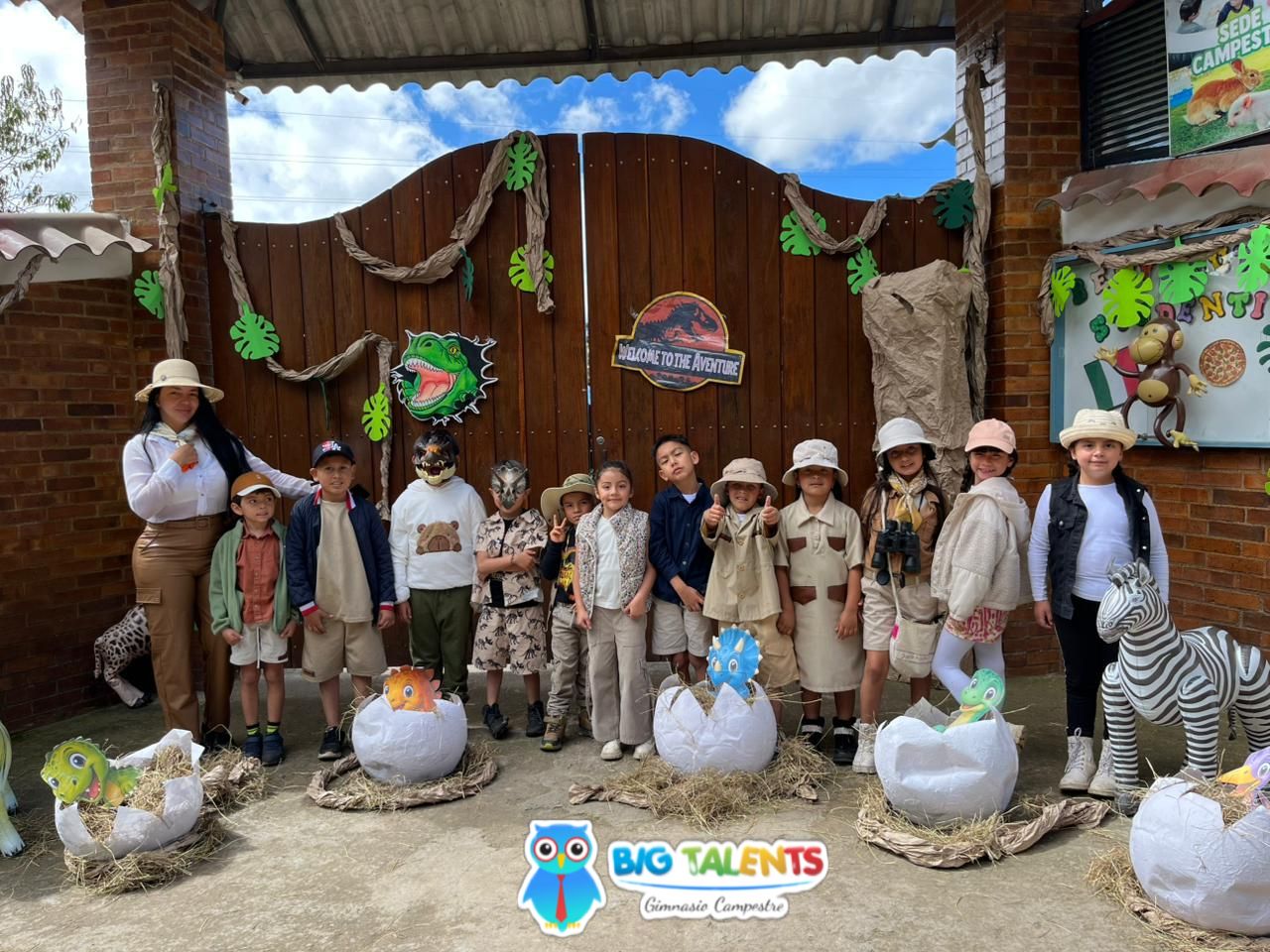 Estudiantes de Big Talents en actividad de aventura